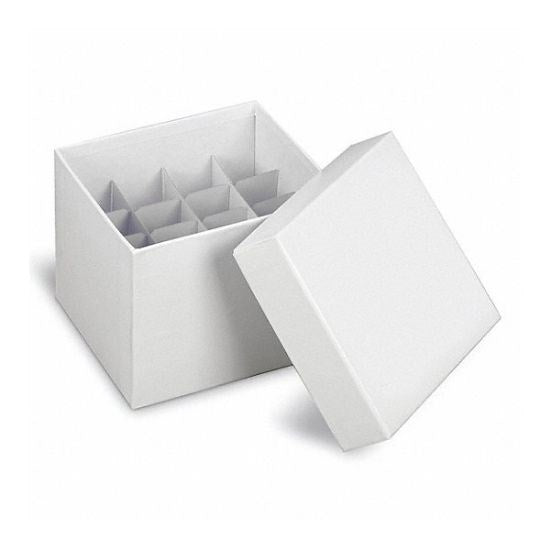 Cryogenic vial cardboard storage boxes, 15 and 50ml