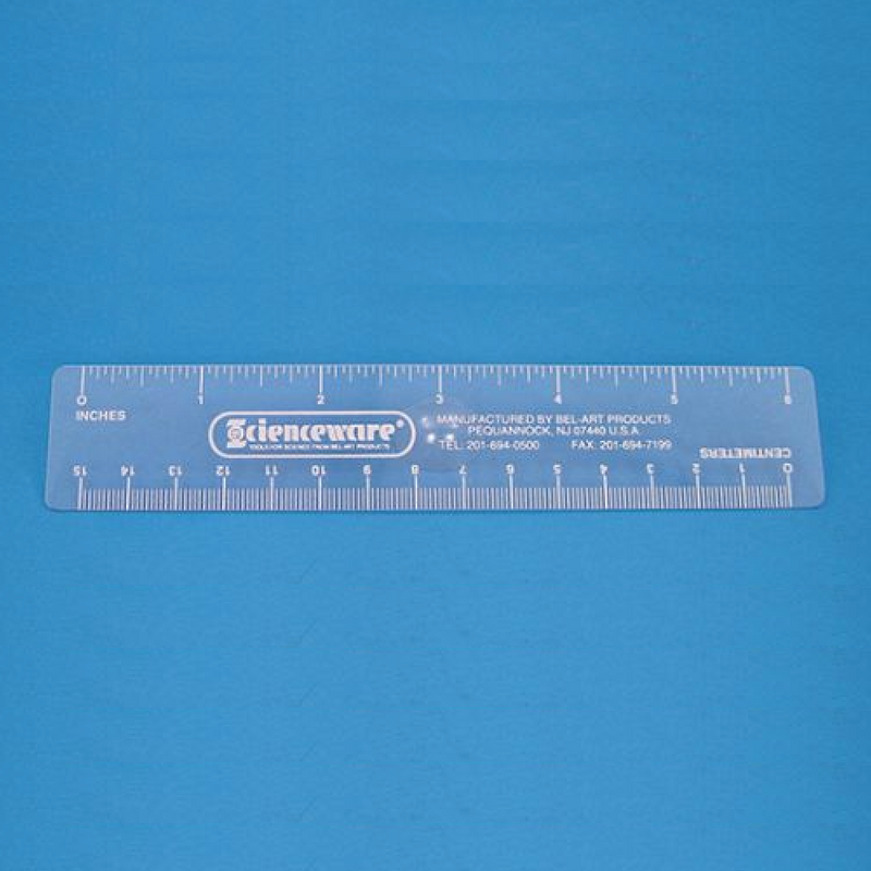 Transparent ruler, 15cm
