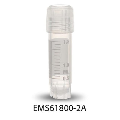 CryoVials T309, lip-seal design and external thread