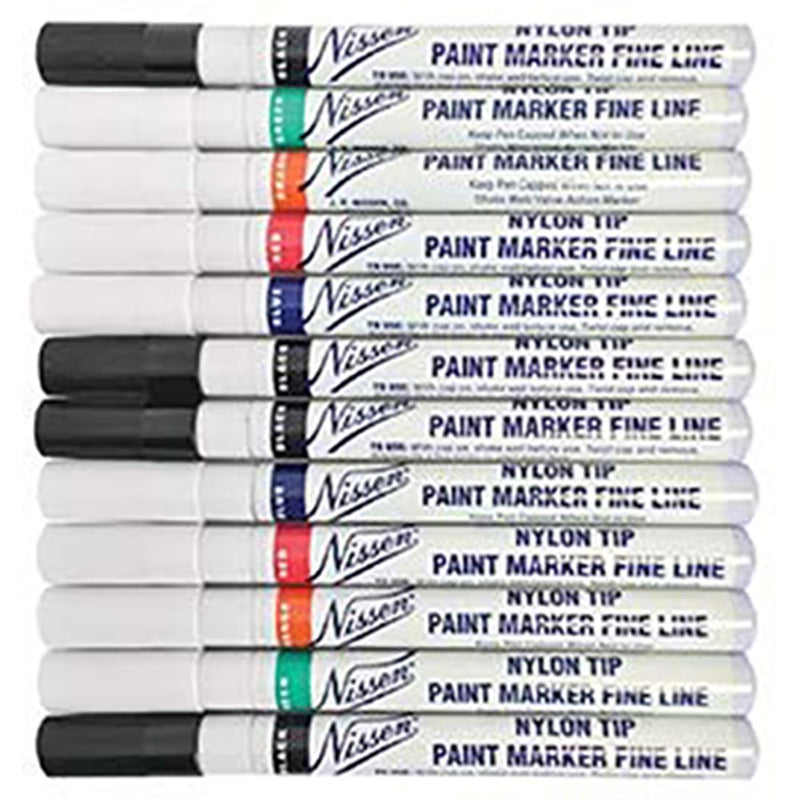 Nylon tip paint markers, Nissen