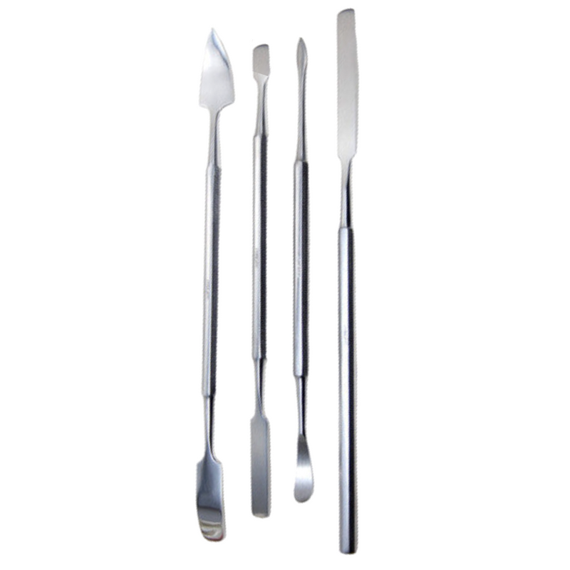 Stainless steel mixing spatulas