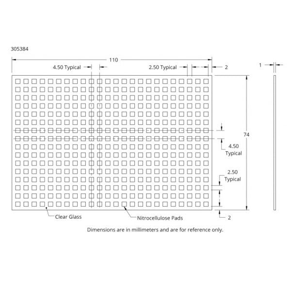 ONCYTE NOVA 384 NC pads for SBS microtiter plates