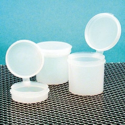 Hinged lid sample containers, PE - ProSciTech