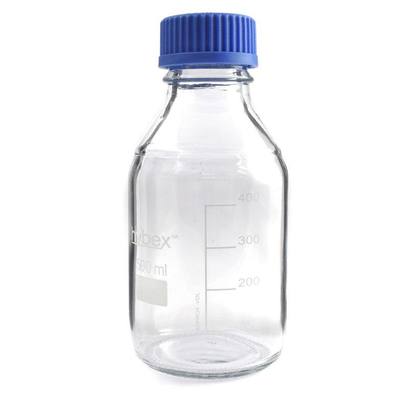 Media lab glass bottles
