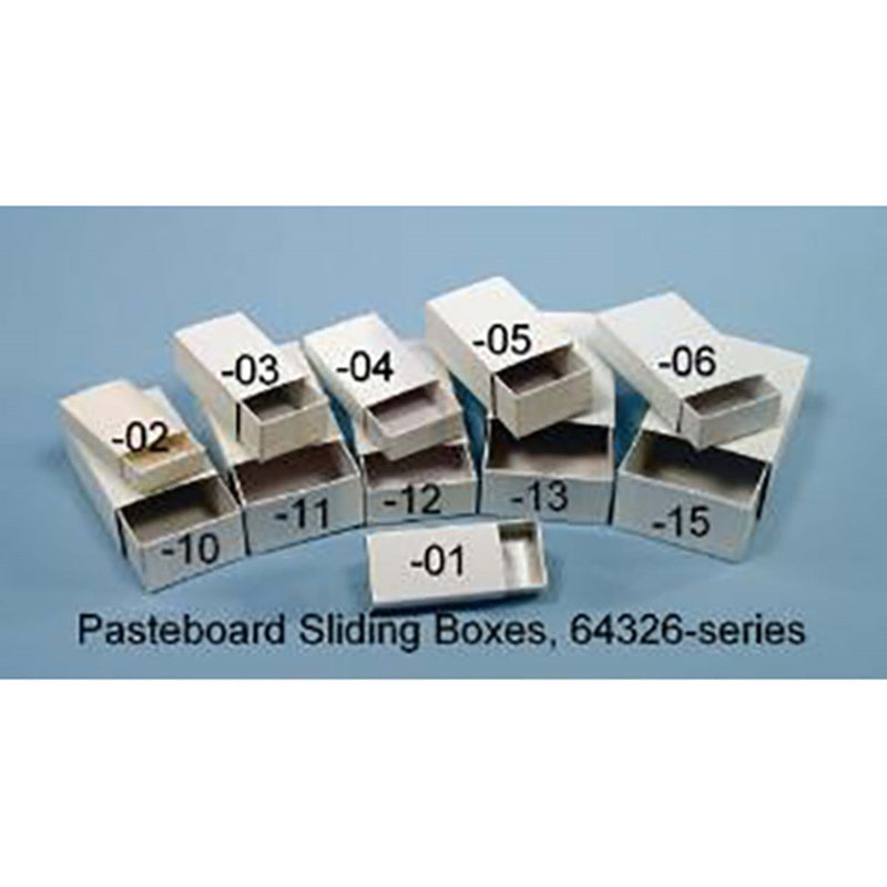 Pasteboard sliding boxes
