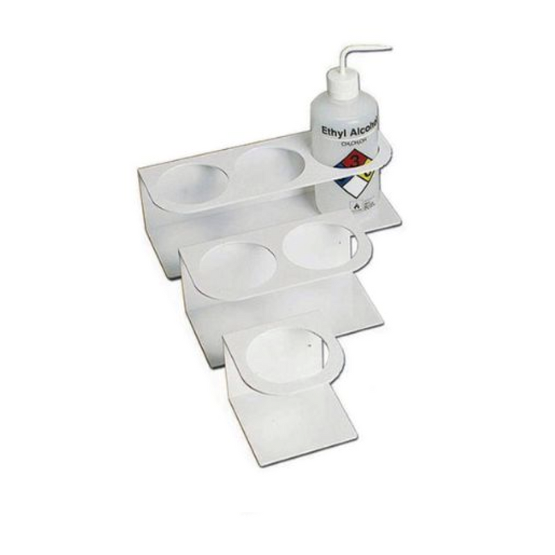 Wash bottle holder racks