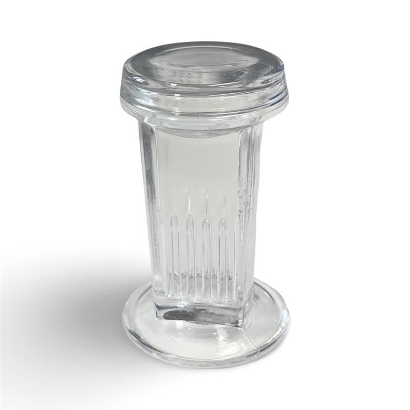 Staining glass jar with lid, 10 slides