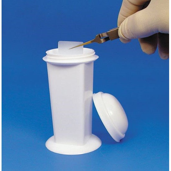 Polyethylene coplin jar, 10 slides