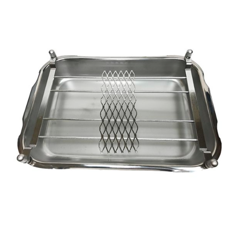 Slide staining tray and rack, 22 slides