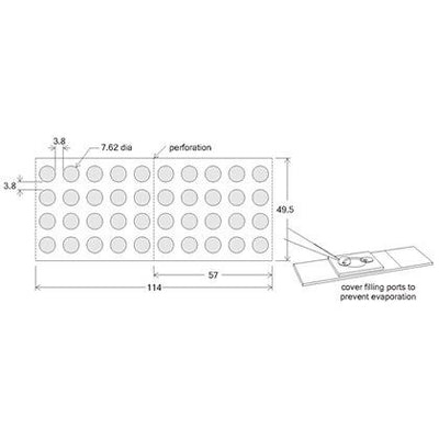 HybriWell slide adhesive sealing chambers