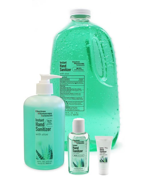 Hand sanitiser with aloe