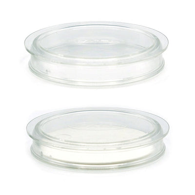 Petri dishes with absorbent pads, one-handed opening