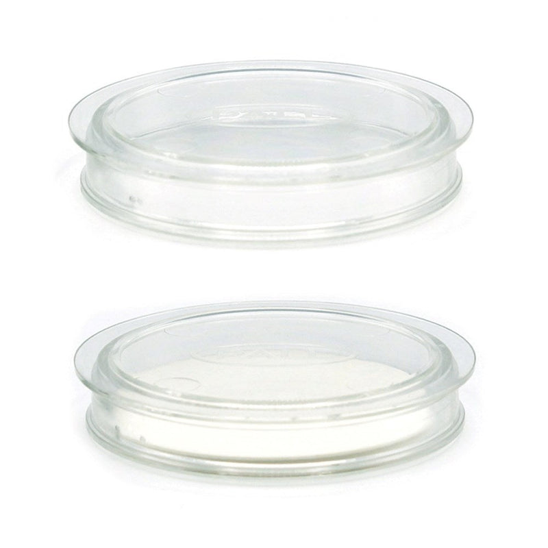 Petri dishes with absorbent pads, one-handed opening