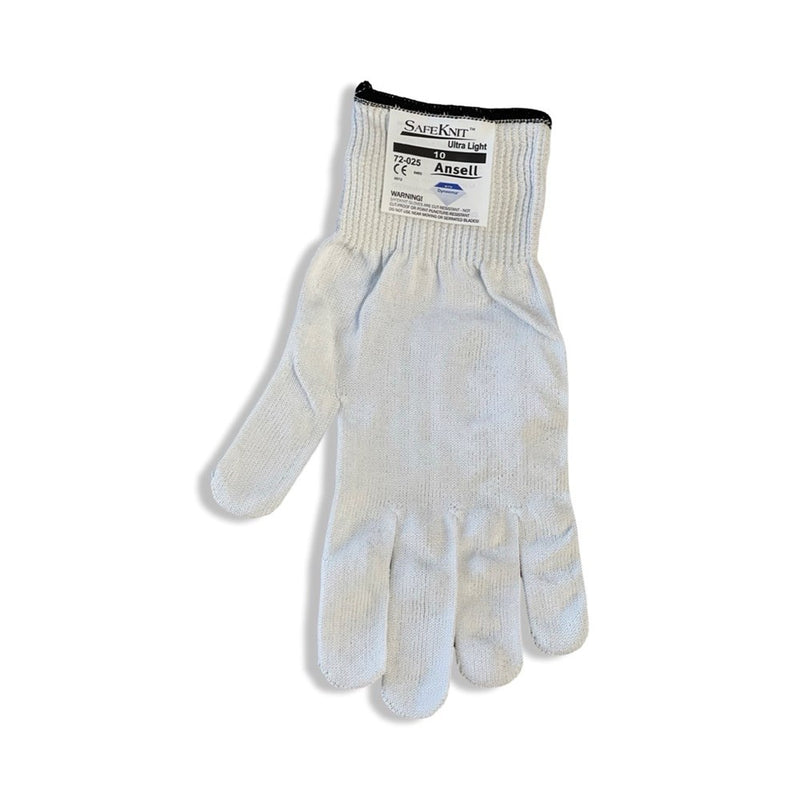 Safeknit glove, cut resistant