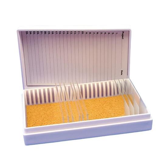 Slide boxes with slip-on cover, PS
