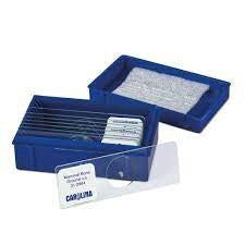 Carolina blue slide boxes, PS