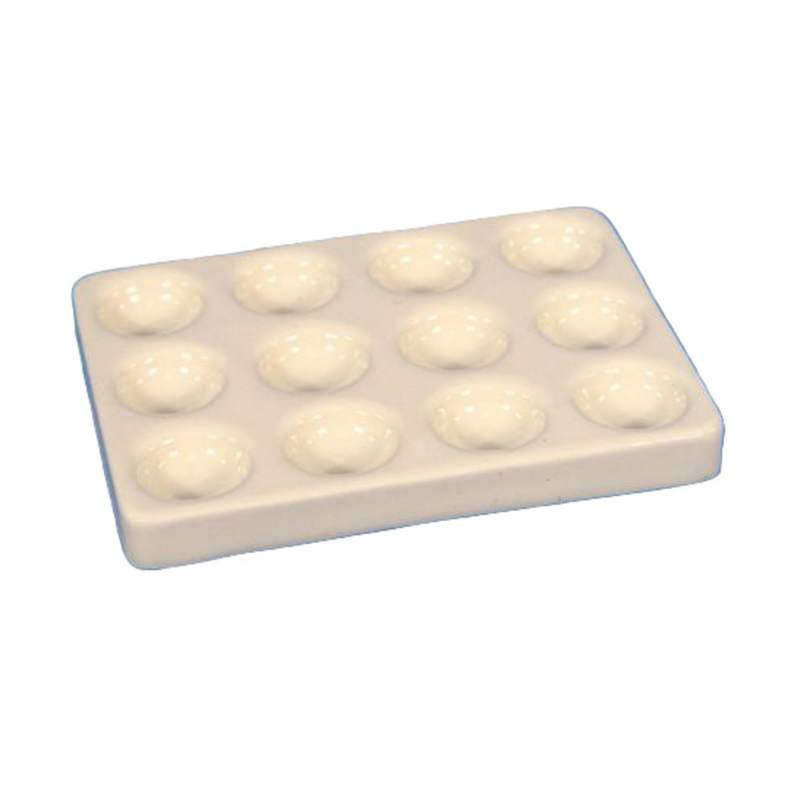 Spot plate, white porcelain