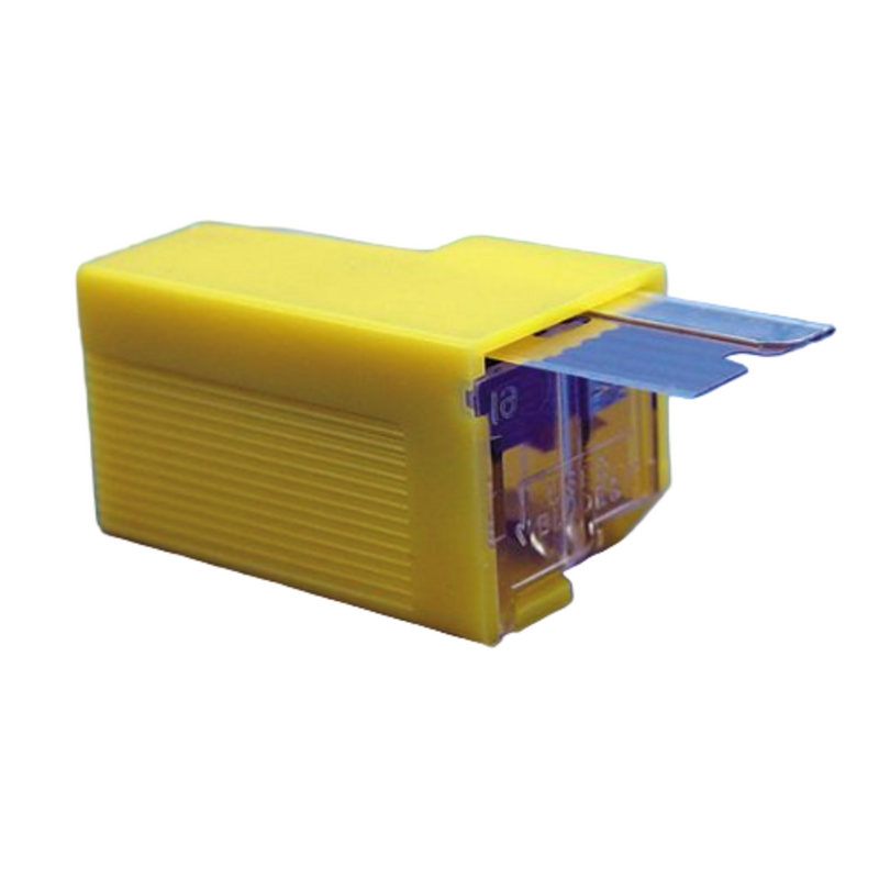 GEM carbon steel razor blades in dispenser, single edge