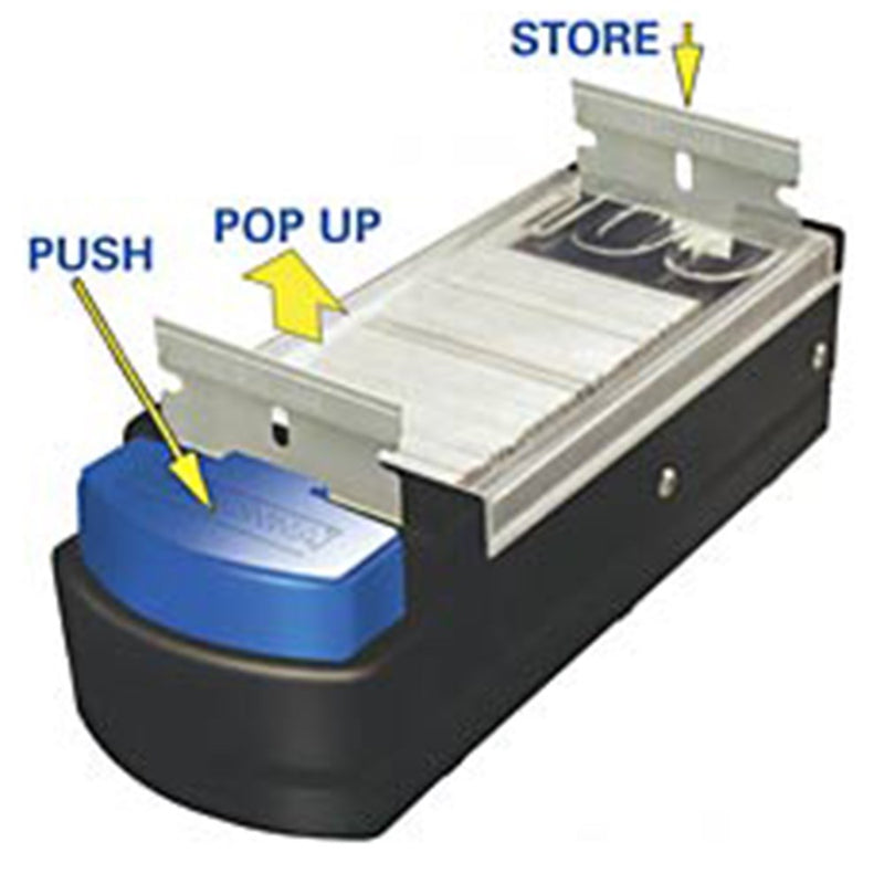 GEM carbon steel razor blades in dispenser, single edge – ProSciTech