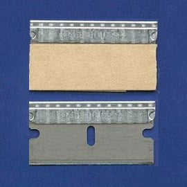 Carbon steel razor blades, washed, single edge