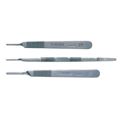Feather scalpel blades and handles