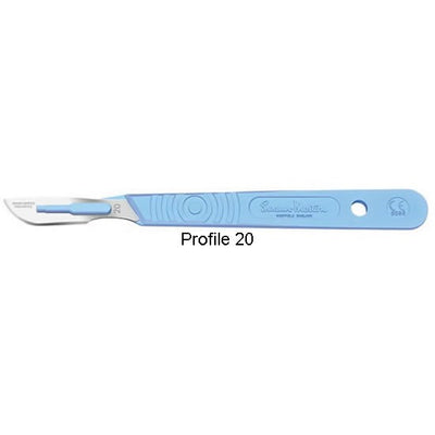 Swann-Morton scalpel with plastic handle, stainless steel, sterile (EMS)