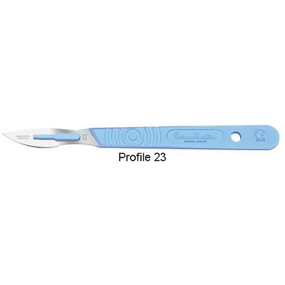 Swann-Morton scalpel with plastic handle, stainless steel, sterile (EMS)