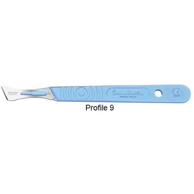 Swann-Morton scalpel with plastic handle, stainless steel, sterile (EMS)