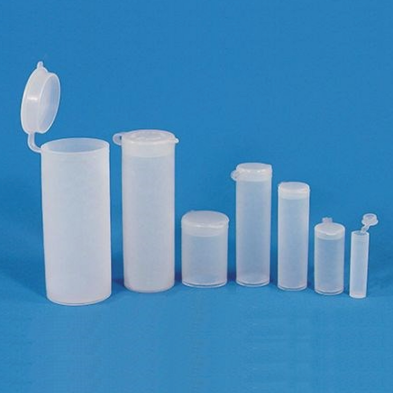 Sample vials with snap cap, PE