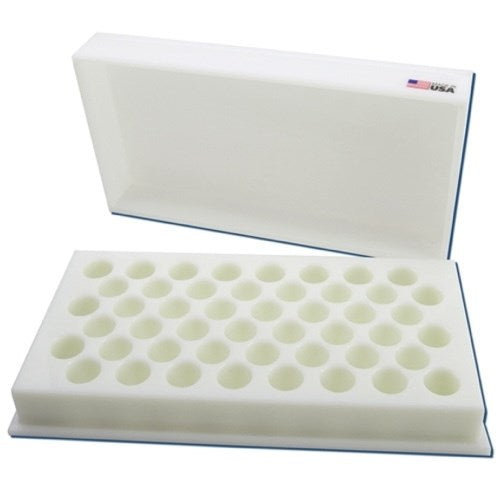 Heavy-duty vial caddy, 48-place