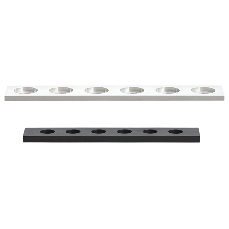 Microbeaker holder racks, aluminium