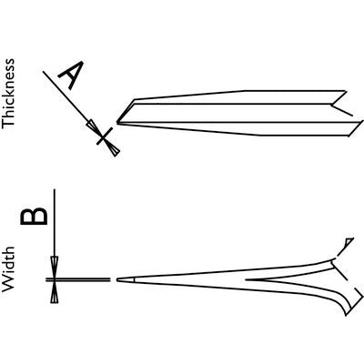 Dumont self-closing tweezers style N5AC (EMS)