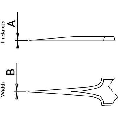 Dumont clamping ring tweezers style L5 (EMS)