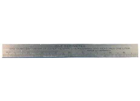 Steel ruler, 10cm