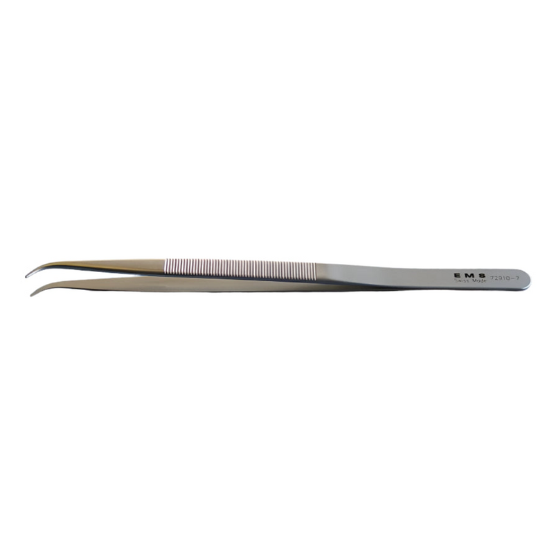 EMS curved forceps, fine tips