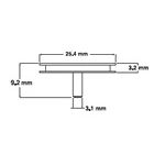 SEM grooved specimen mounts, short pin mount