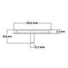 SEM large specimen mounts, short pin mount, 32mm dia. x 6mm