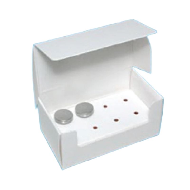 SEM specimen paper storage boxes, 8 pin mounts (EMS)