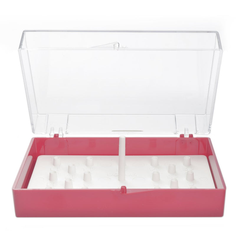 SEM pin mount storage box, plastic, 18 mounts