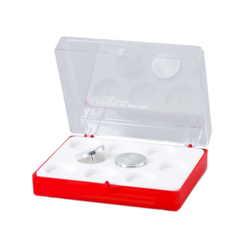 SEM specimen mount storage box, 9 pin mounts