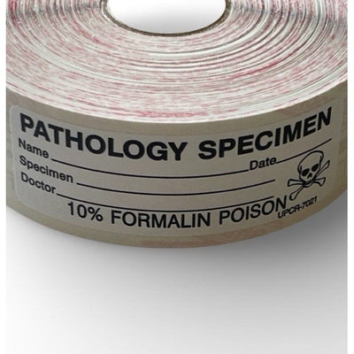 Pathology specimen labels