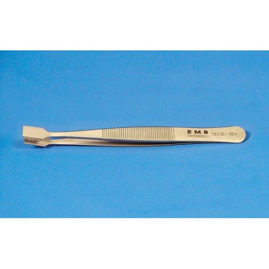 EMS flat tip tweezers, style 33A