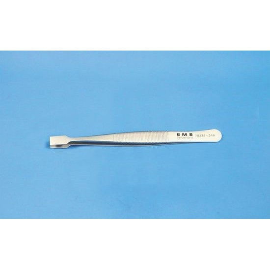 EMS flat tip tweezers, style 34A