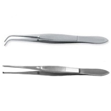 Iris tissue forceps, 1 x 2 teeth