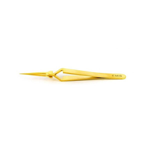 EMS gold plated tweezers, style 5X