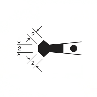 EMS carbon fibre soft tip tweezers, style 54