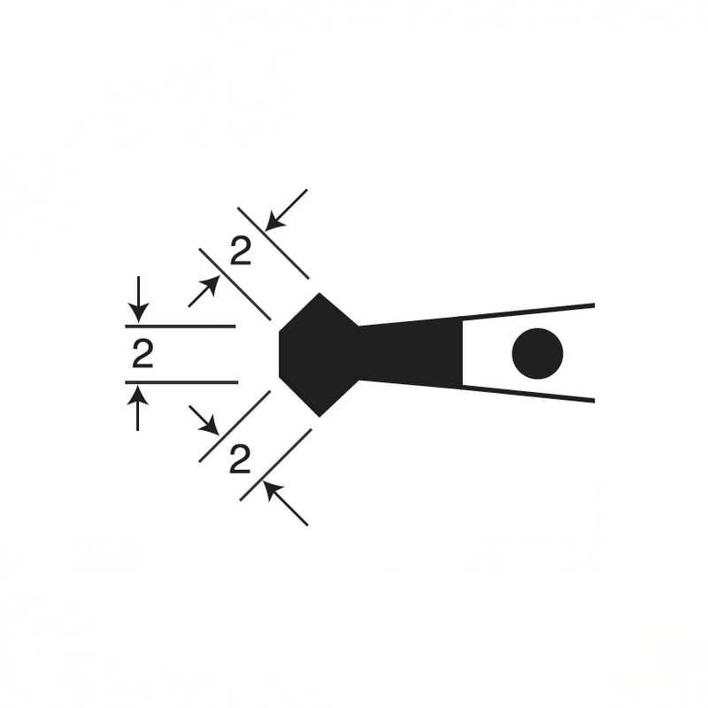 EMS carbon fibre soft tip tweezers, style 54