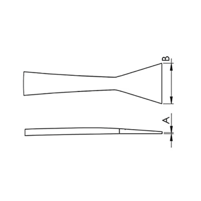 EMS high precision DLC tweezers, style 35A