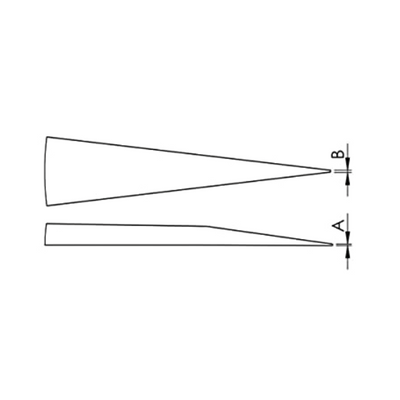 EMS high precision DLC tweezers, style 3