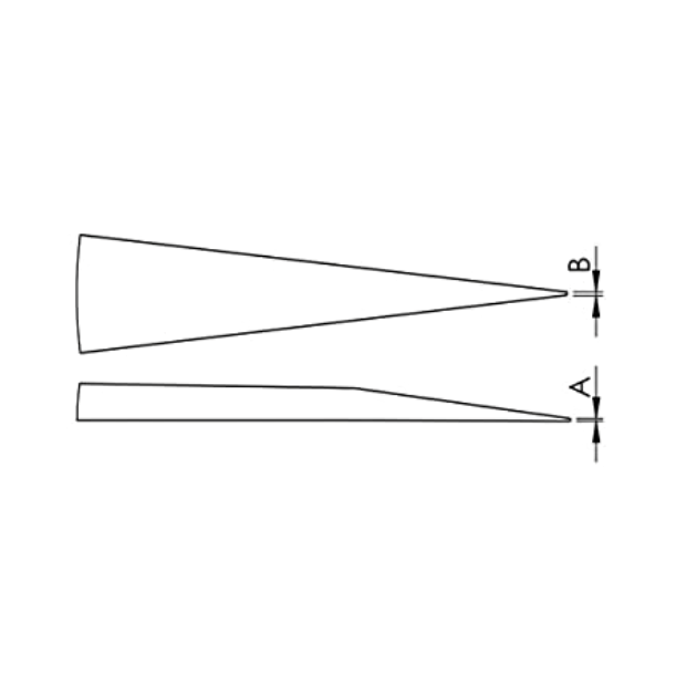 EMS high precision DLC tweezers, style 3